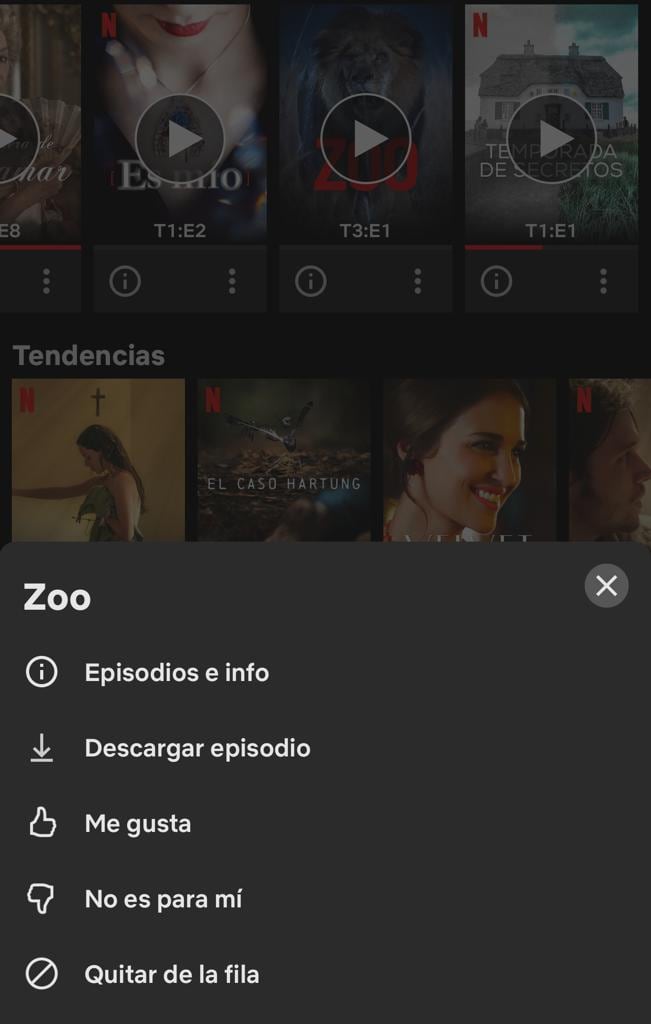 Cómo eliminar series y películas del apartado "Continuar viendo" en Netflix.