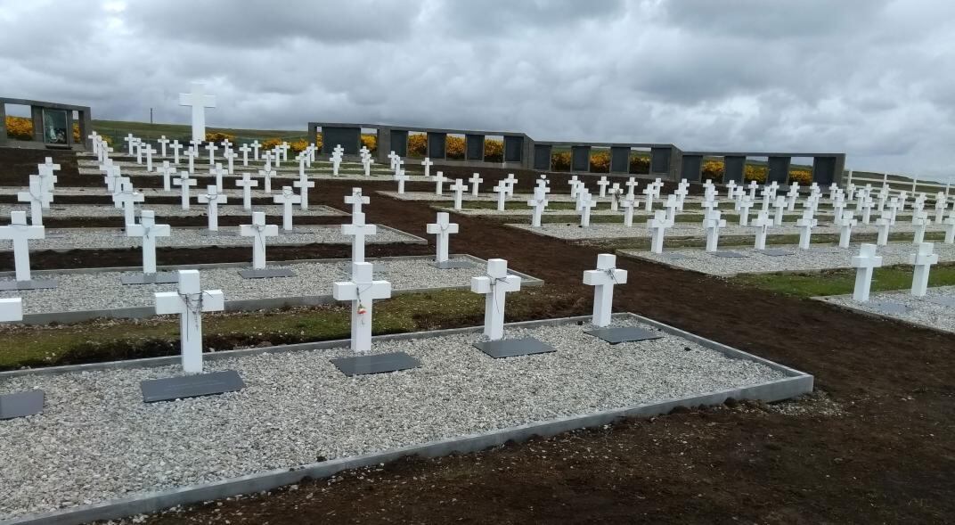 Cementerio Darwin en las Islas Malvinas. (DPA / Archivo)