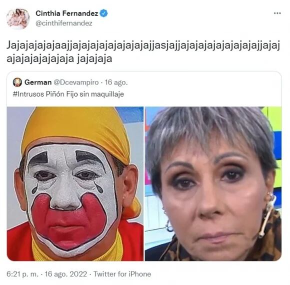 El meme de la mamá de Defederico, que Cinthia se rió