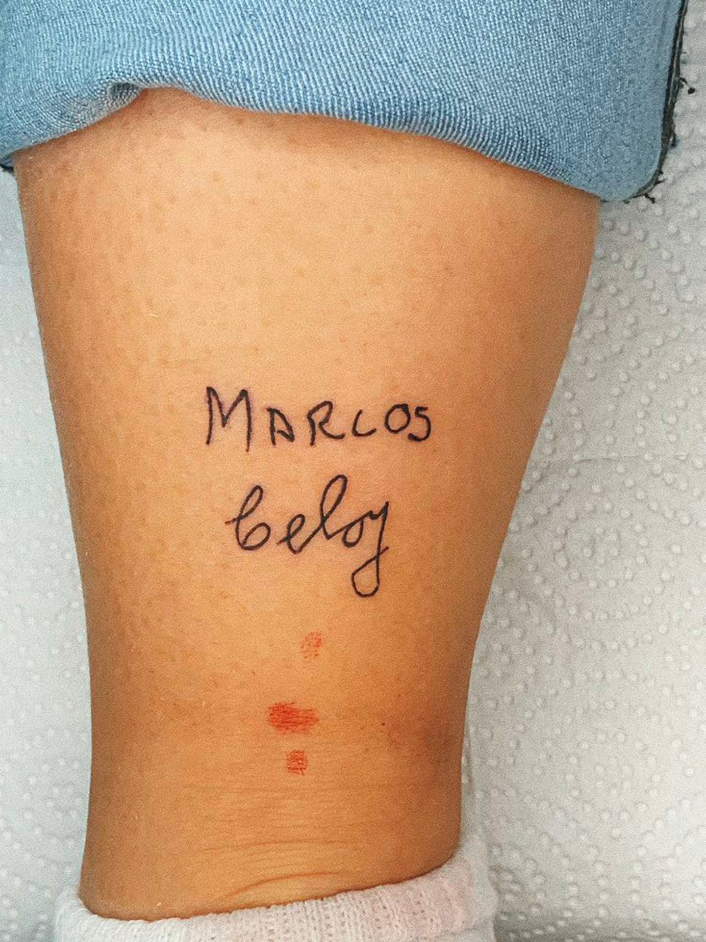 El tatuaje realizado / Gentileza