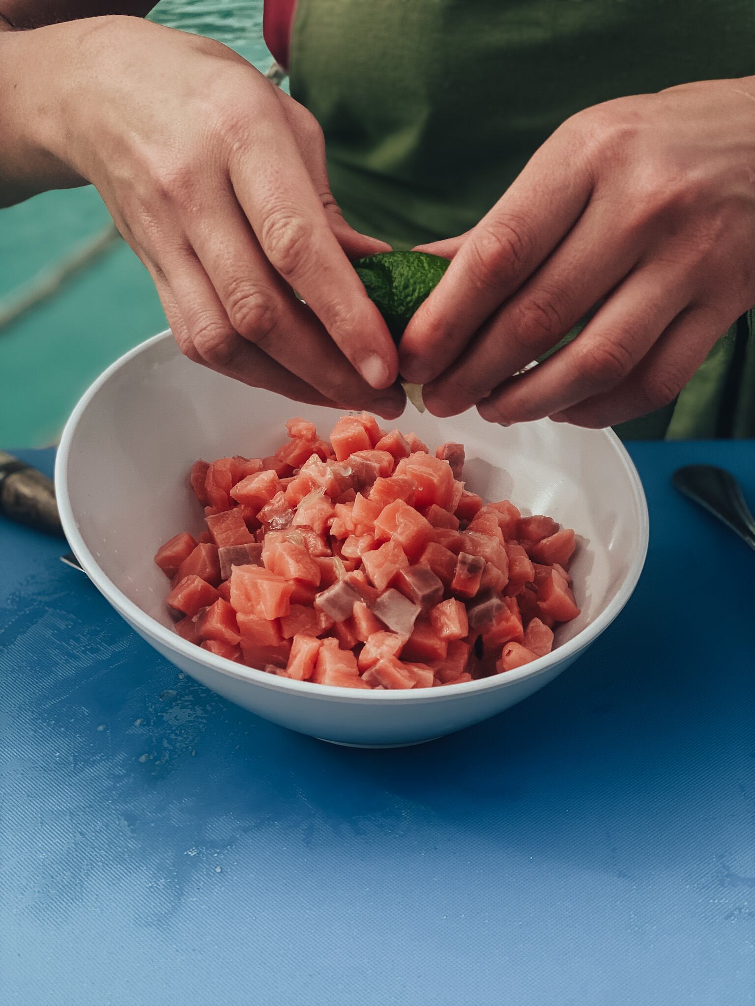 limón para el tartare de salmón