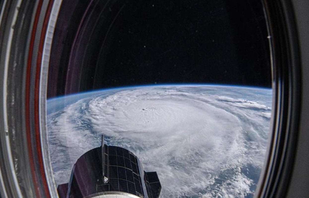 El huracán Milton visto desde el espacio (Gentileza)