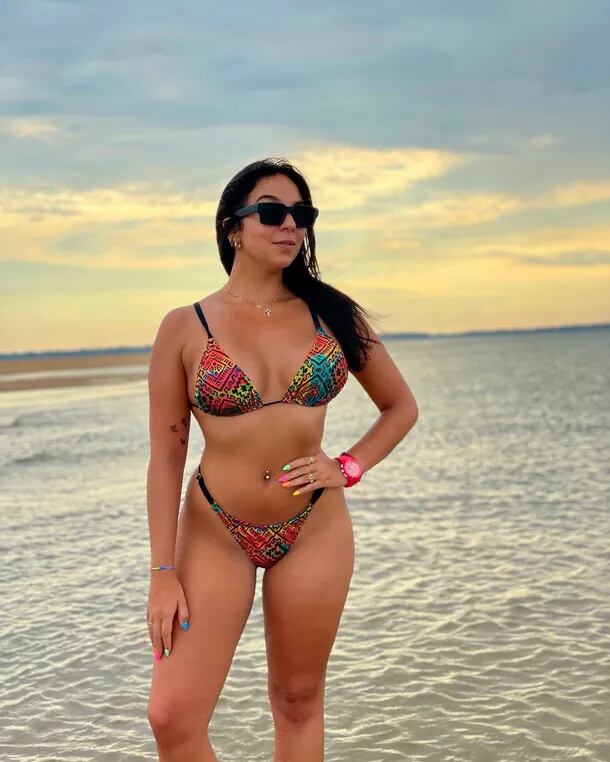 Luciana Milessi enamoró a todos con su belleza y con ropa de lenceria.