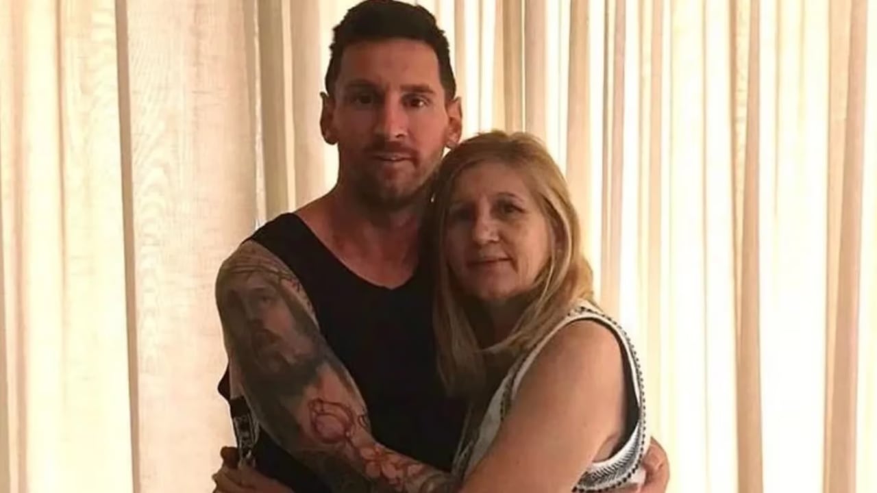 Lionel y Celia Messi