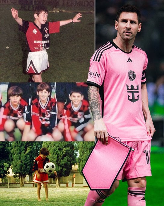 Messi, de Newell's al Inter Miami. Foto: X / @MLS