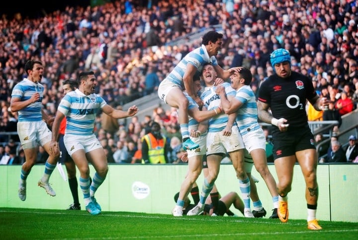 Boffelli sumó el primer try de Argentina en el arranque del segundo tiempo. Foto: Gentileza