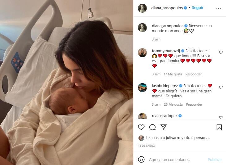 Las primeras fotos de Noah, el hijo de Pico Mónaco y Diana