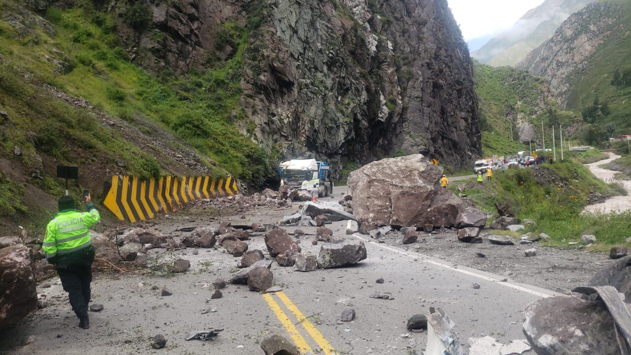 Ocurrió en el distrito de San Mateo - Foto @DeviandesPeru