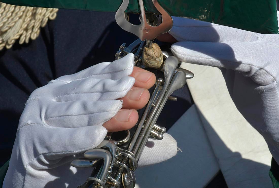 Cambio de Guardia de la bandera del Ejército de Los Andes, en el aniversario del deceso del General San Martín, el Libertador de América.