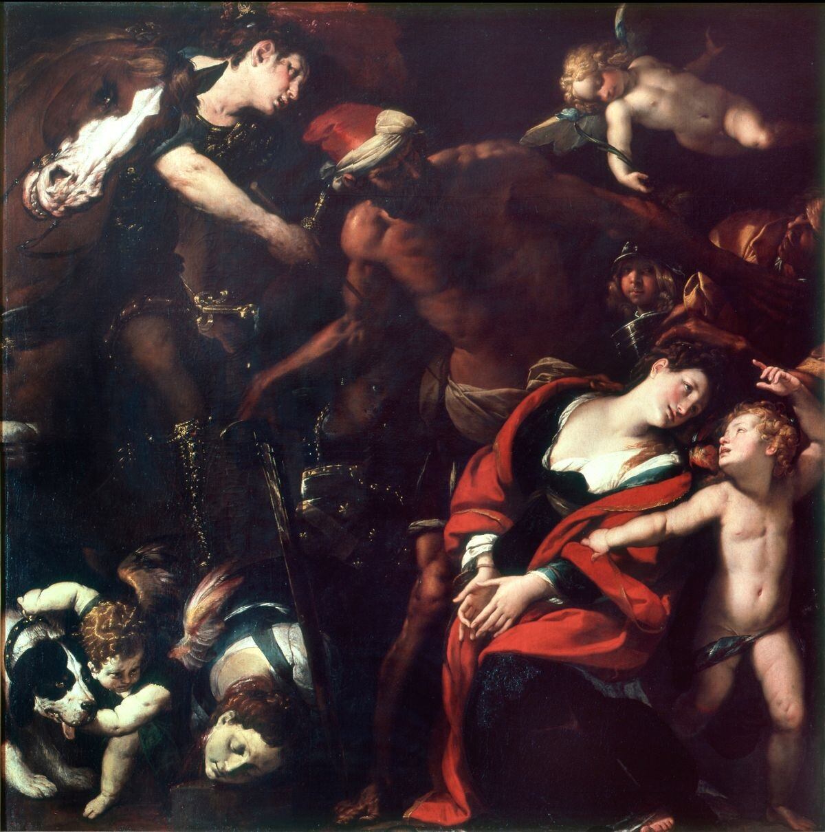 Santa Rufina y Santa Segunda. El martirio de las santas Rufina y Segunda, por Il Morazzone, Giulio Cesare Procaccini y Giovanni Battista Crespi (1620-1625).