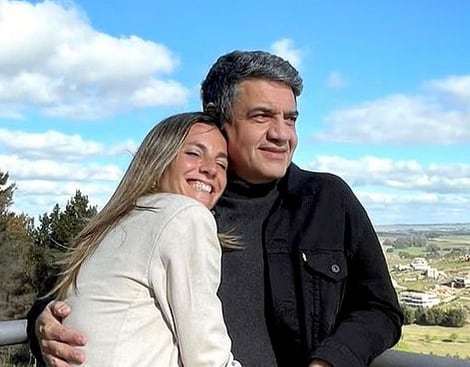 María Eugenia Ludueña y su pareja, Jorge Macri