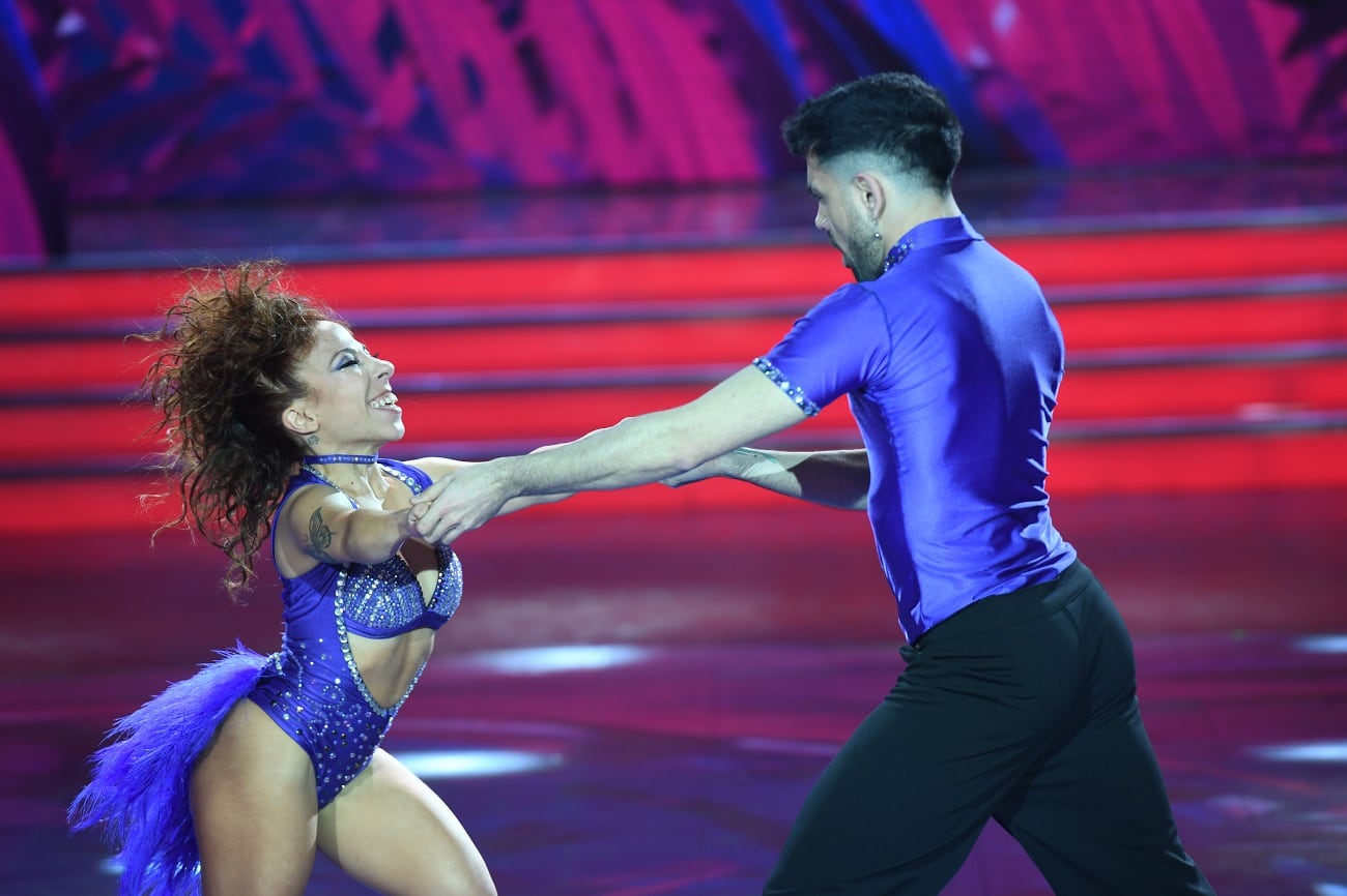 Noelia Pompa inauguró la pista del "Bailando". (Grupo América)