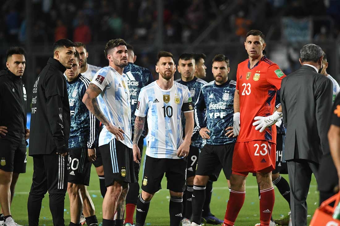 La selección argentina se enfrentó a Brasil en el estadio Bicentenario de San Juan en una nueva fecha de las eliminatorias para el mundial del 2022. Foto: Marcelo Rolland