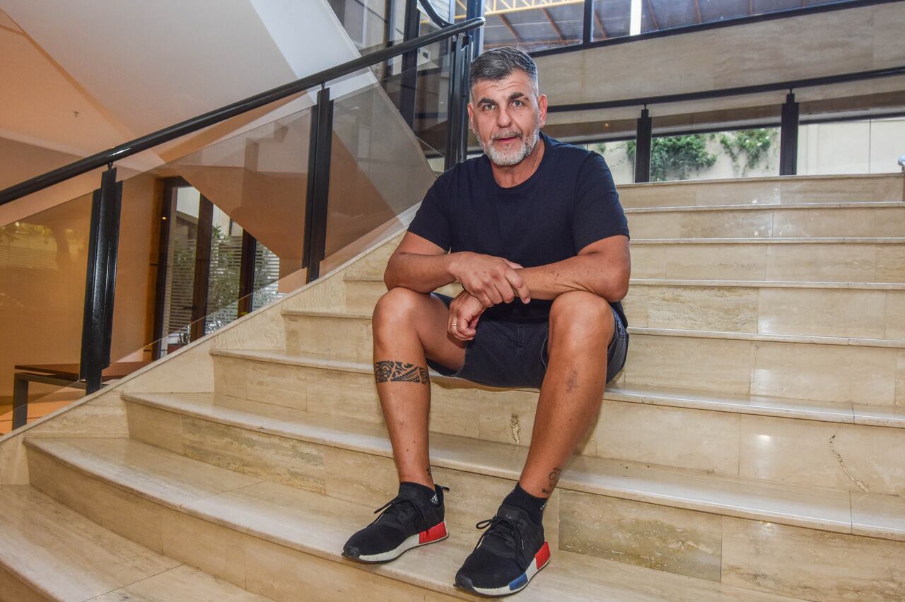 Daddy D'Andrea, fisioterapeuta de la Selección Argentina, el "guardián de Messi". Foto: Mariana Villa / Los Andes