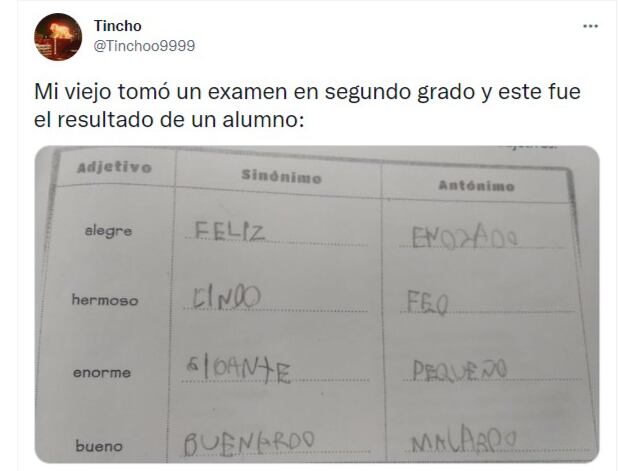 Un nene descolocó a su maestro durante un examen con la respuesta que dio.