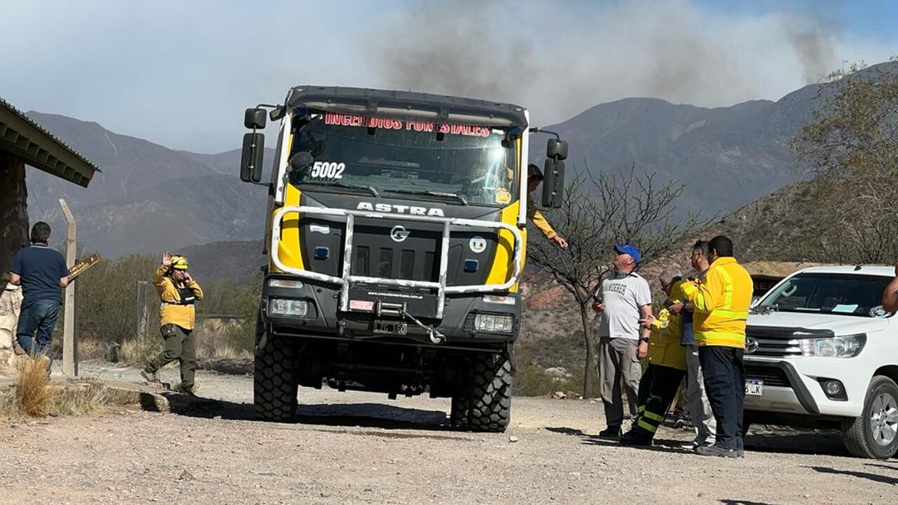 Incendio en el piedemonte - Gentileza