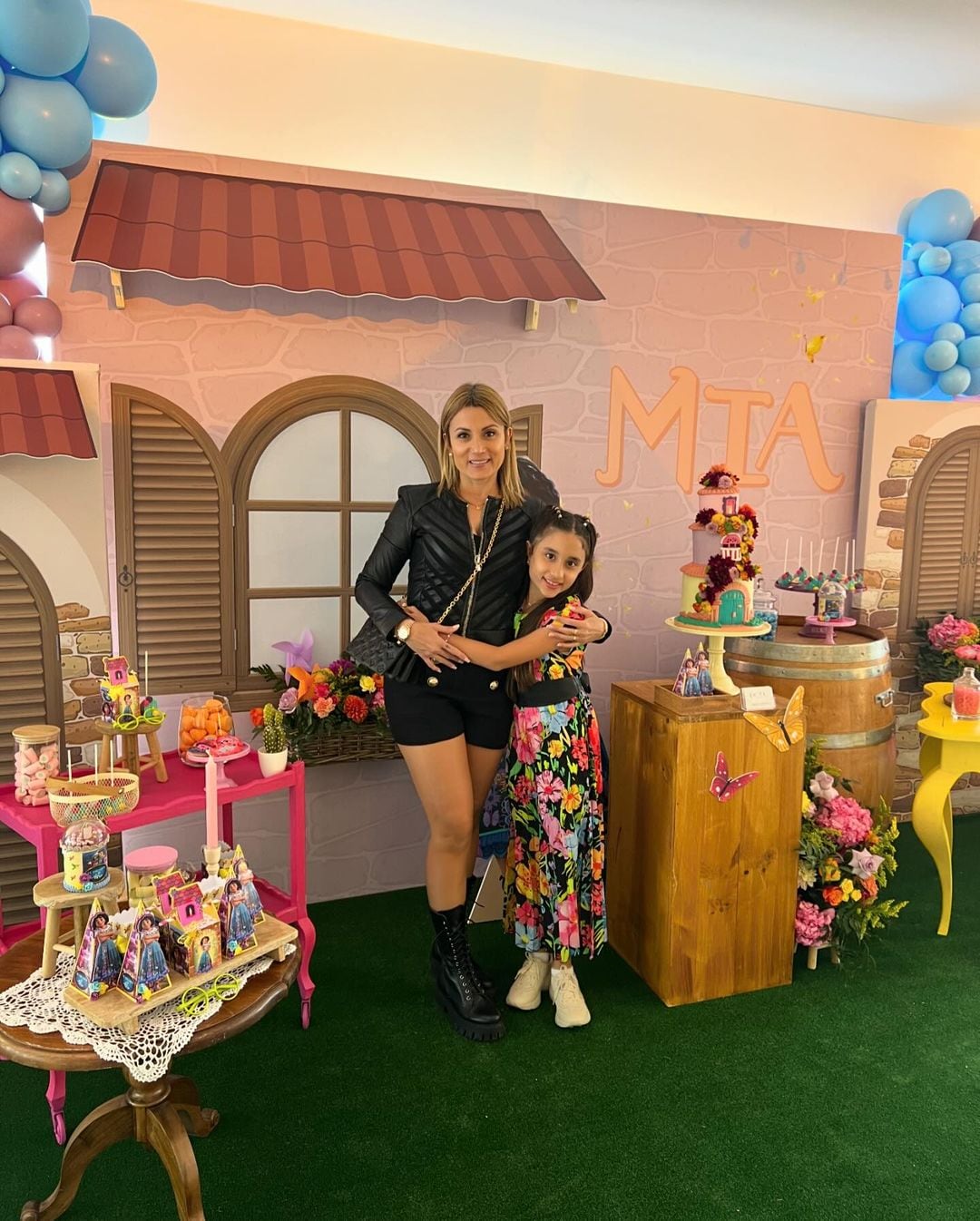 Mía, la hija mayor de Ángel de María y Jorgelina Cardoso. Captura de Instagram.