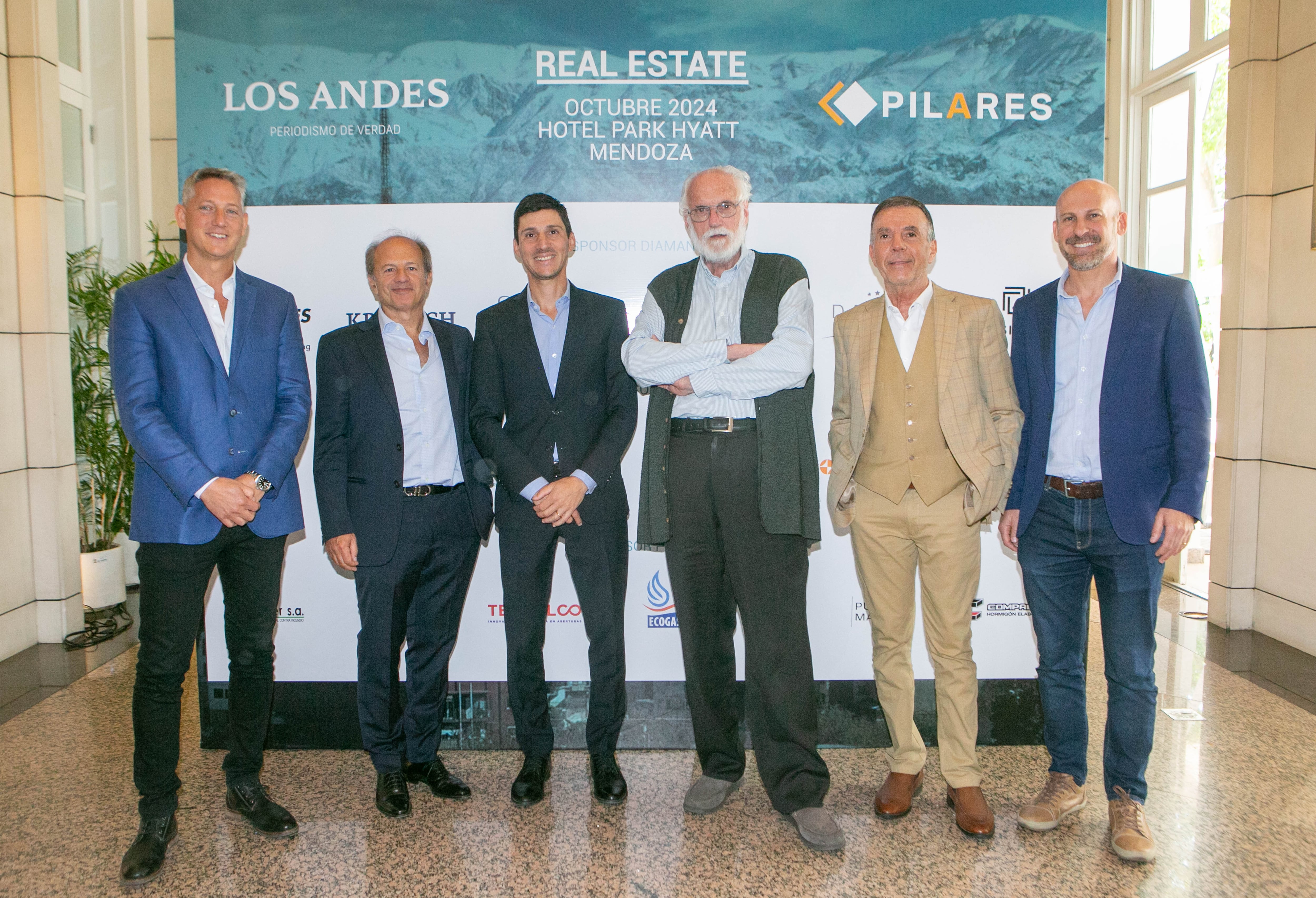 Renzo Giuffre, Damián Tabakman, Camilo De Lillo, Juan Carlos de Pablo, Diego Pérez Colman y Fernando Da Fré. Fotos: Gentileza.