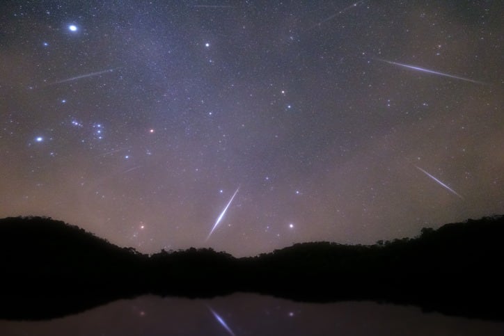 La lluvia de estrellas se podrá ver pasada la medianoche. Foto: National Geographic.