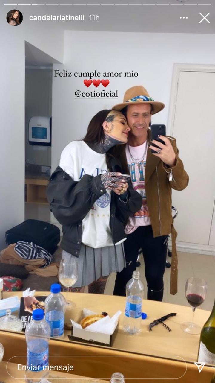 Cande Tinelli y Coti Sorokin.