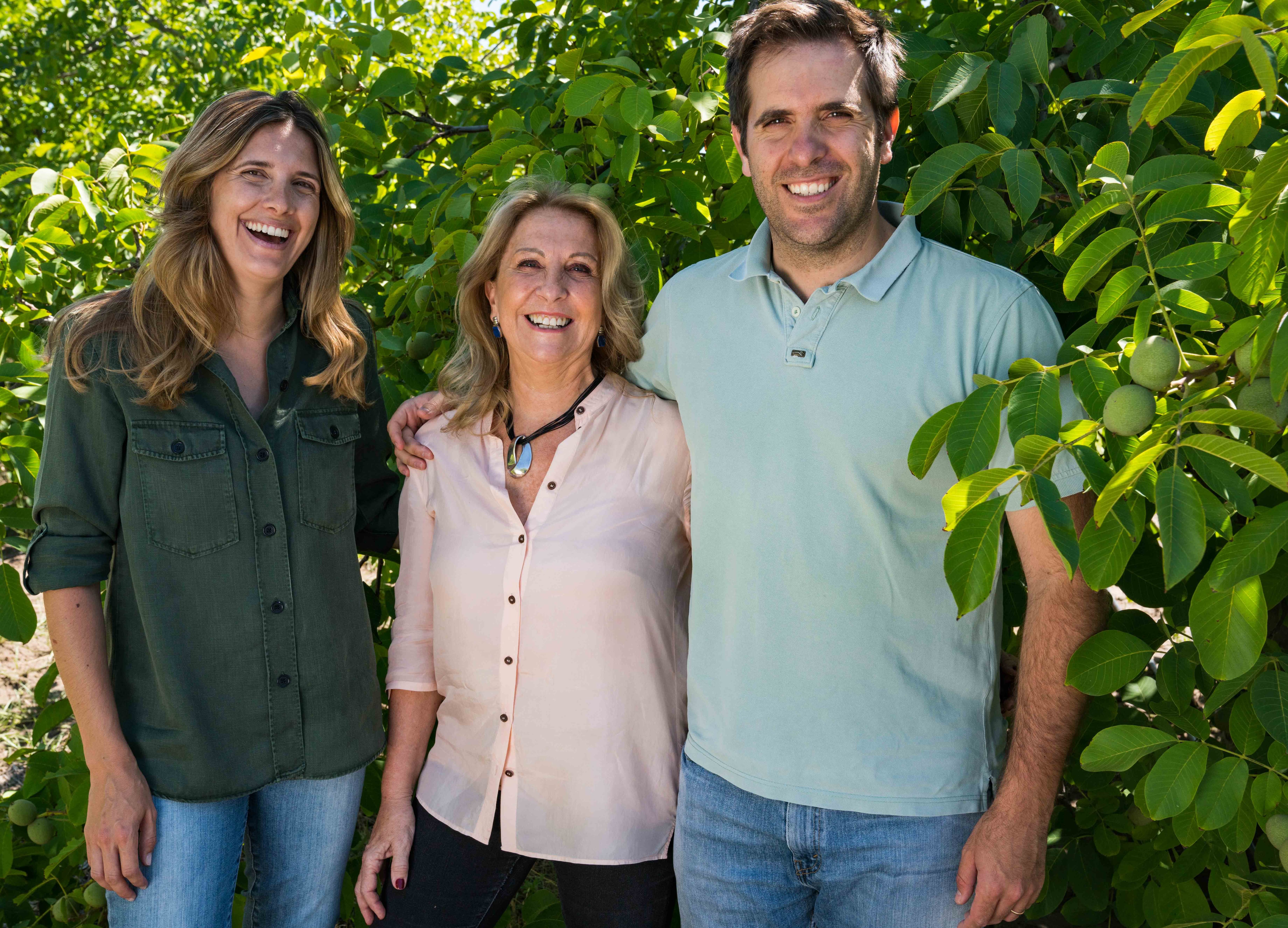 Jose Lovaglio, winemaker, and Ana Lovaglio, marketing manager, with their mother Susana Balbo,  Dominio Gualta, Susana Balbo Wines,, Gualtallary, Uco Valley, Mendoza, Argentina