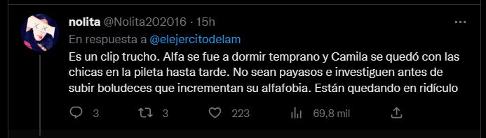 Los usuarios de twitter alzaron la voz contra el video fake de Alfa y Camila en donde estarían teniendo relaciones