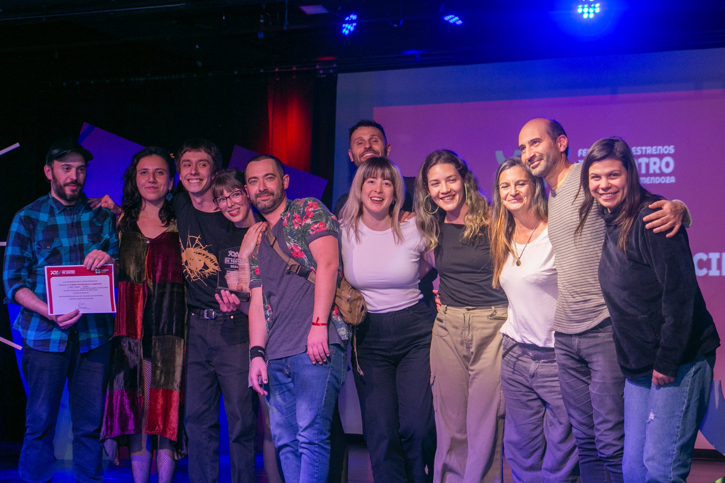 Lo mejor del teatro mendocino fue premiado en el teatro Quintanilla