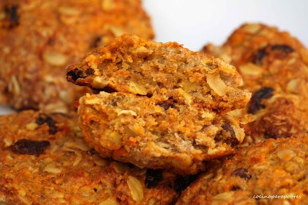 Galletas de avena y zanahoria.