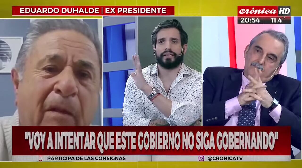 Eduardo Duhalde en Crónica TV (07/06/21)   