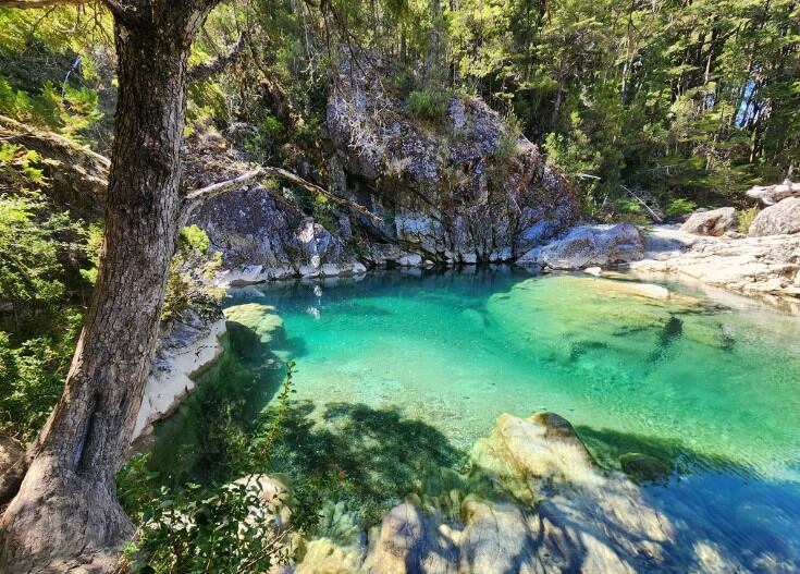 Los pozones de El Bolsón, una maravilla de la naturaleza patagónica.