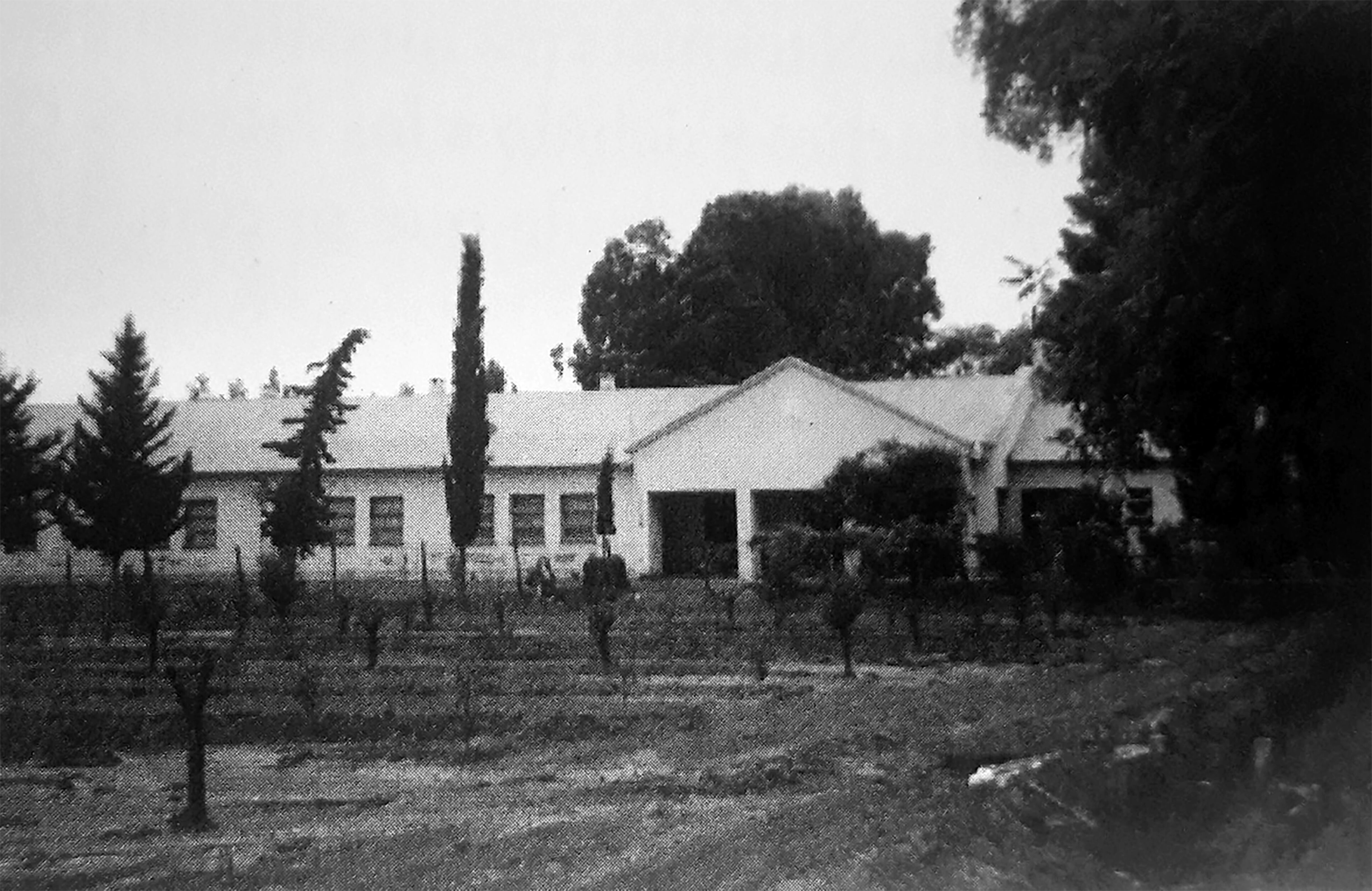 Escuela Dardo Rocha en La Escandinava, General Alvear (Fuente: RIOS, Arnaldo Danilo, Las Escuelas Nacionales de Mendoza, DGE - Ediciones Educativas, Mendoza, 2007).