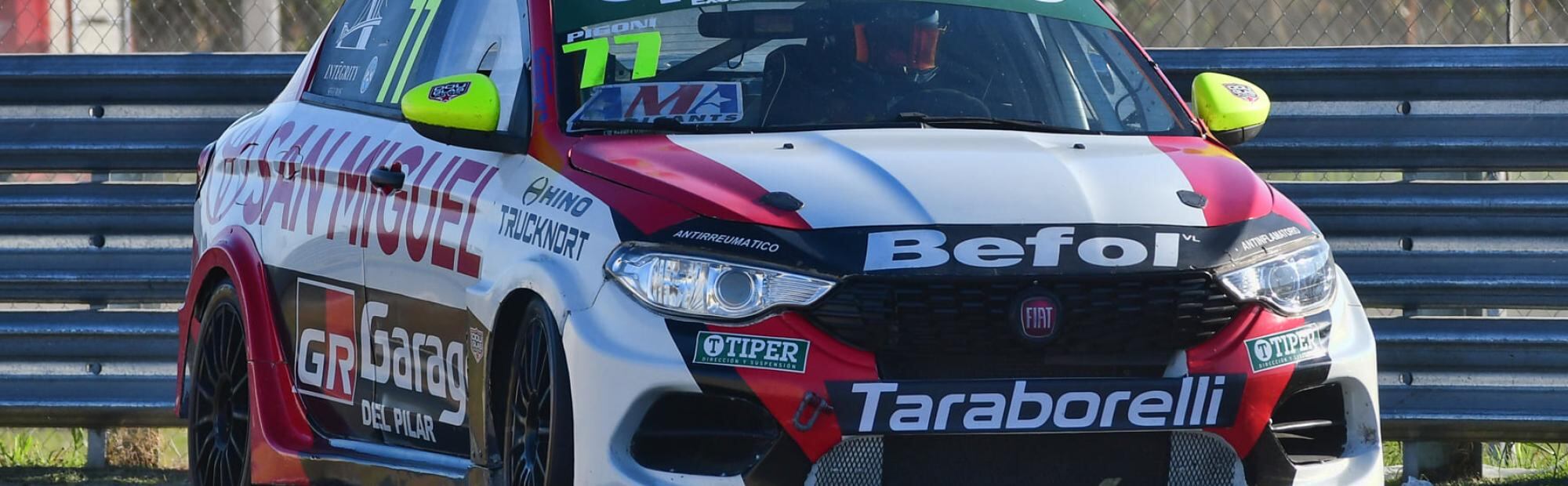 Pigoni ganó en la Fiat Competizione.