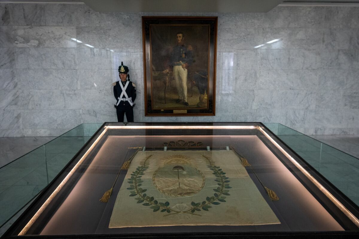 Memorial de la Bandera. Bandera del Ejército de los Andes.

Foto: Ignacio Blanco / Los Andes 