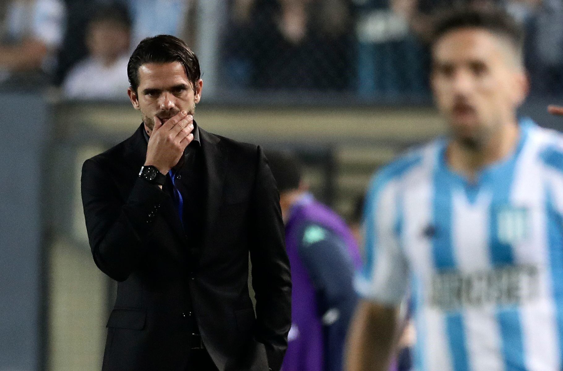 Fernando Gago, técnico del líder de la zona A, que mantiene el invicto y ya clasificó a los cuartos de final de la Copa de la Liga Profesional.