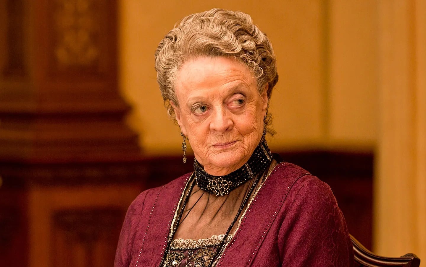 Maggie Smith en la exitosa serie "Downton Abbey"