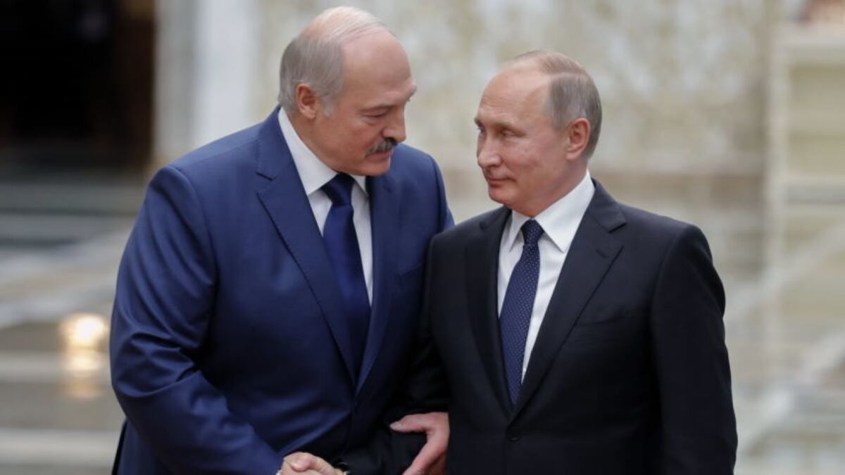 Putin y Lukashenko, presidentes de Rusia y Bielorrusia respectivamente.