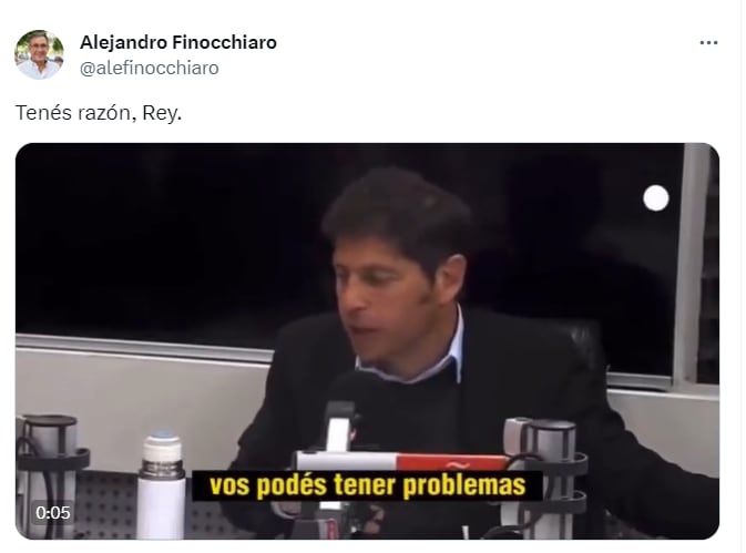 El furcio de Kicillof a días de la elección - Twitter