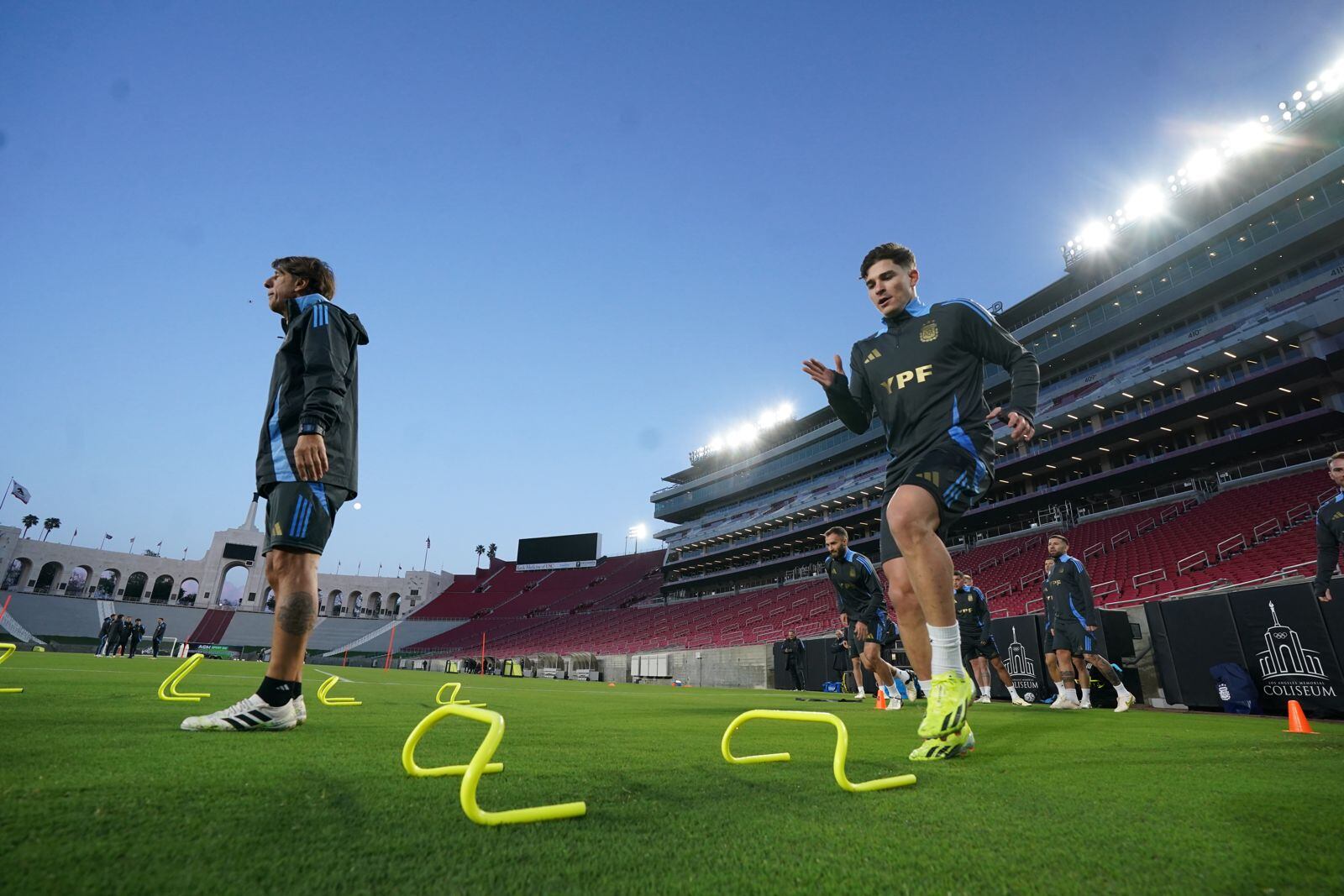 Entrenamiento de Selección Argentina en Los Ángeles