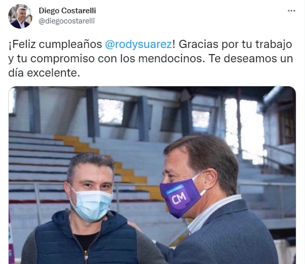 El saludo a Suárez por su cumpleaños