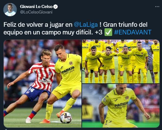 Gio Lo Celso no hizo mención al tema en sus redes