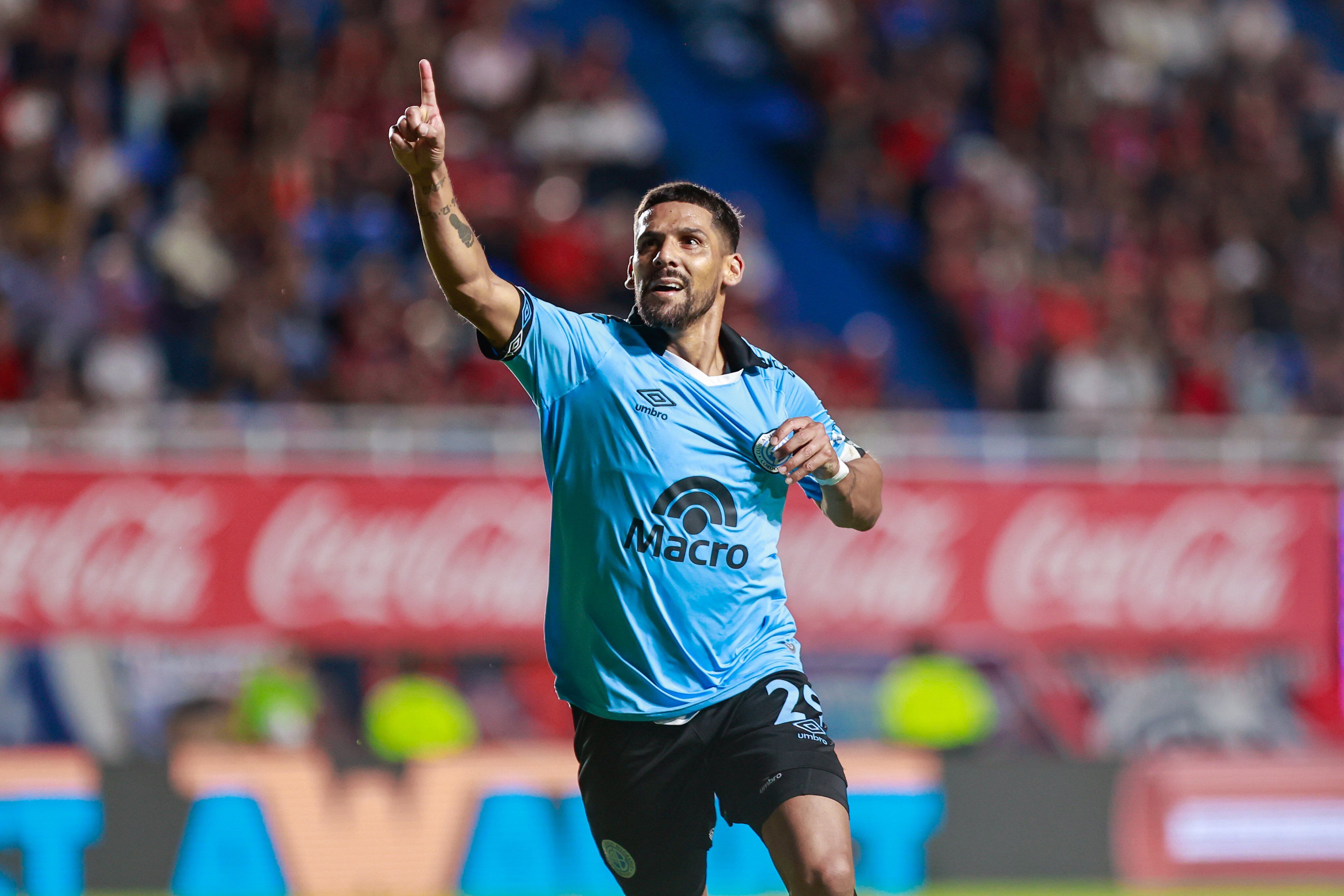 Franco Jara llegó a los 13 goles y es el artillero de la Liga Profesional (Prensa Belgrano).