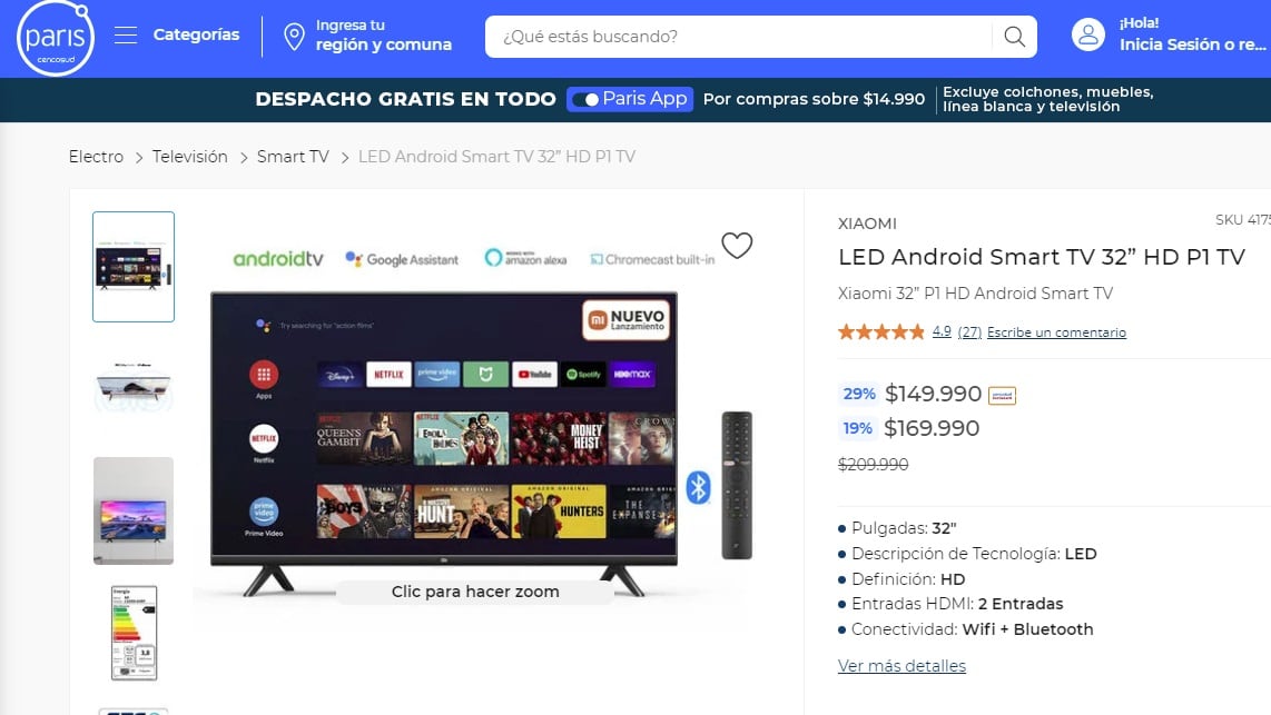 LED Smart TV Xiaomi (París)