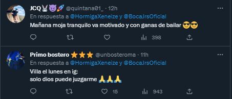 Los comentarios de los hinchas de Boca