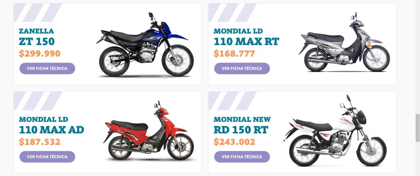 Se lanzó hoy una nueva etapa del ´Programa Mi Moto´, con financiamiento de hasta $ 300 mil, 48 cuotas y tasas bonificadas (Mayo 2022)