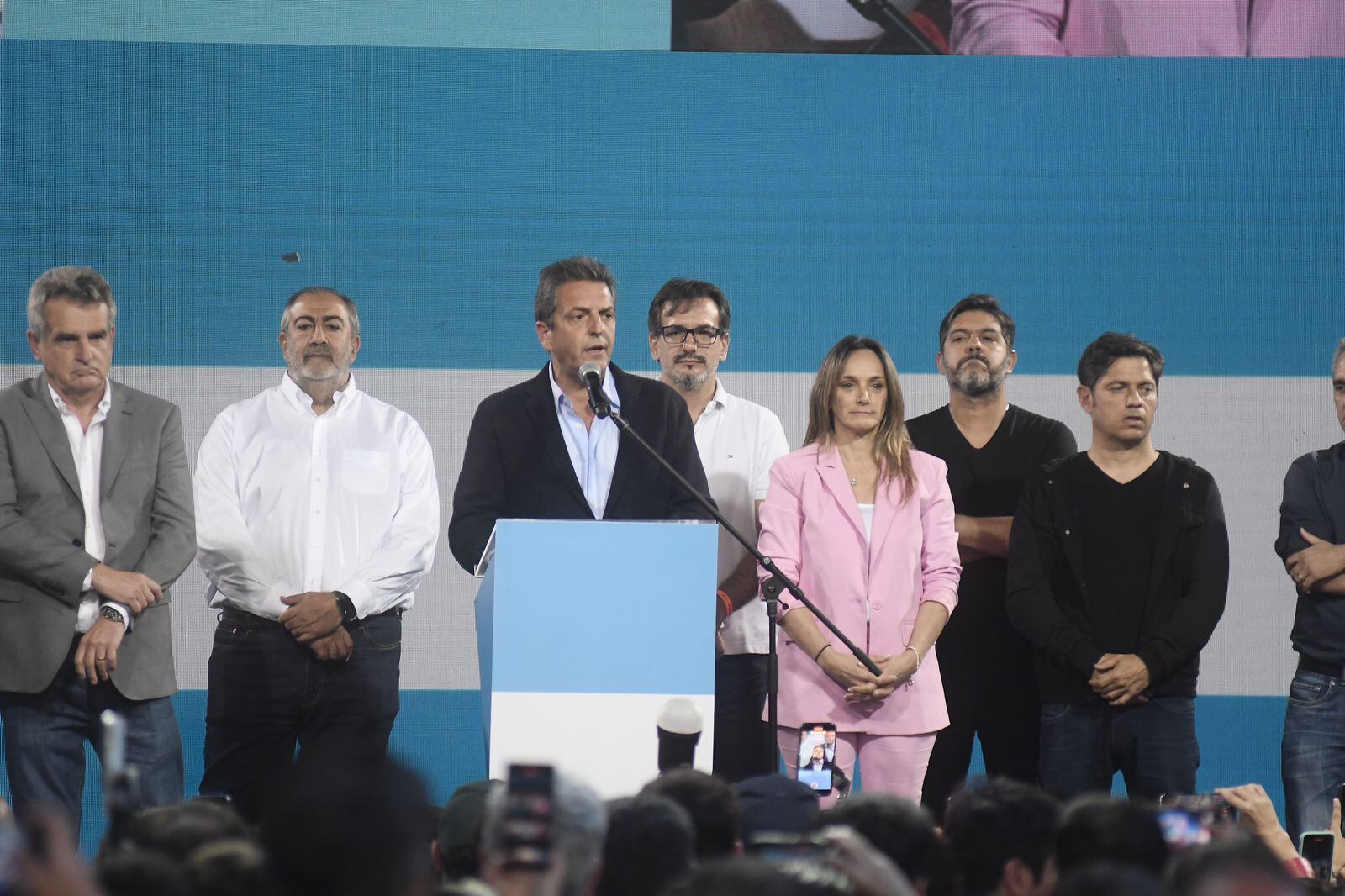 El discurso de Sergio Massa tras ser derrotado por Javier Milei en la carrera hacia la presidencia de Argentina. / Foto: Corresponsalía