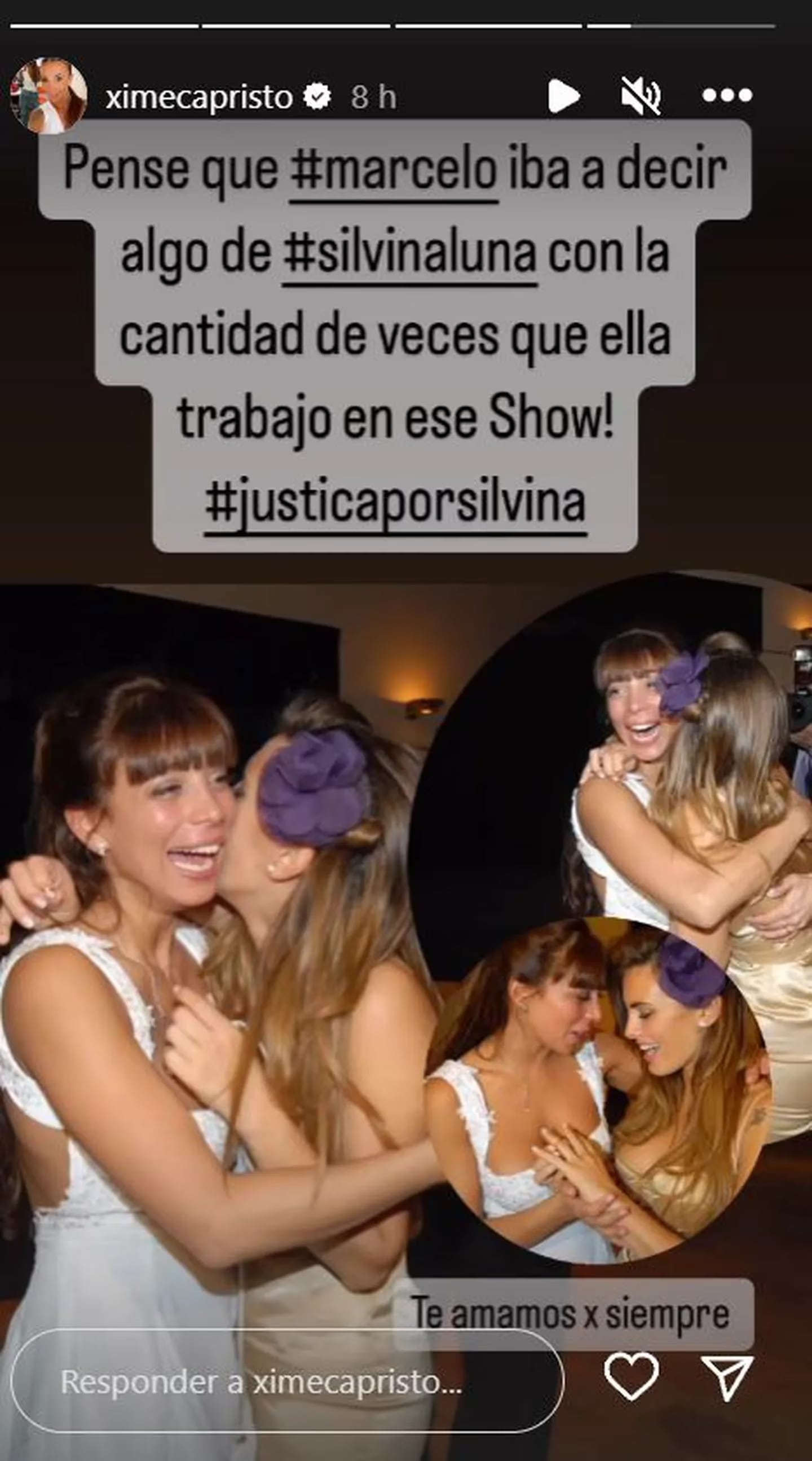 Ximena Capristo crítico a Marcelo Tinelli por no hacerle homenaje a Silvina Luna.