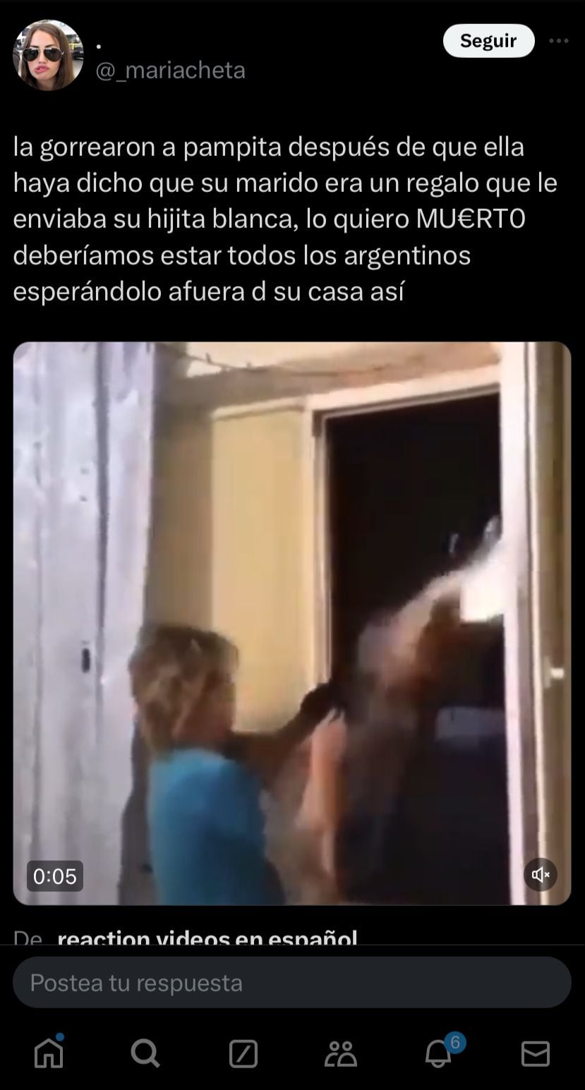 Los memes tras la noticia de la separación de Pampita y Roberto García Moritán. Captura de X.