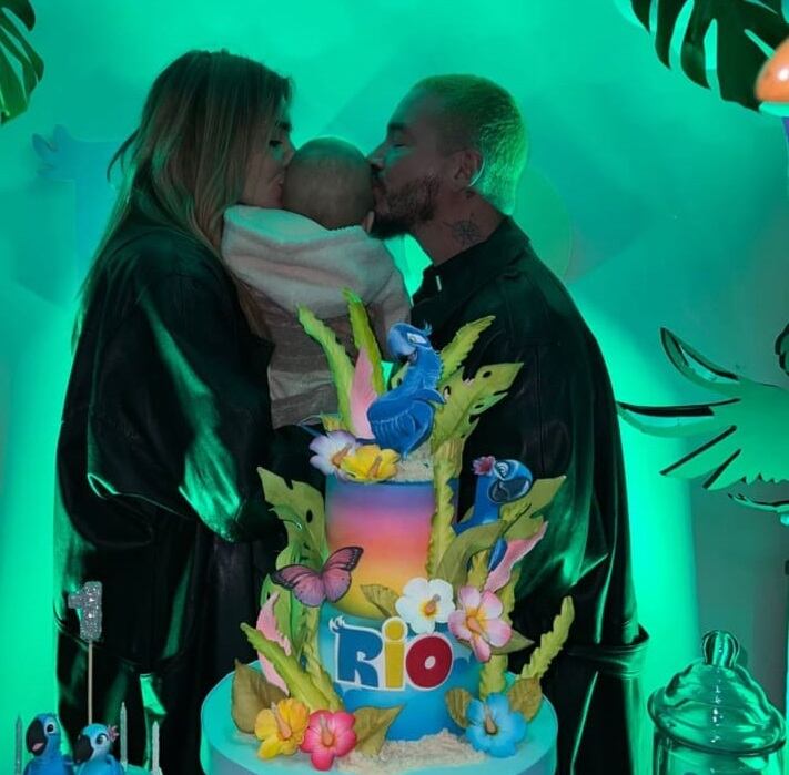 J Balvin con su novia argentina y río, su primer hijo juntos