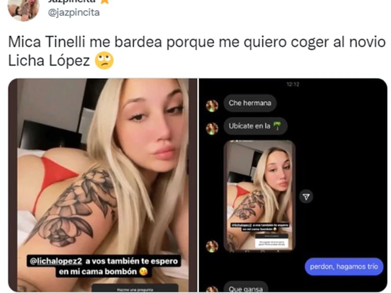 Jazpincita reveló que está enamorada de Licha López.