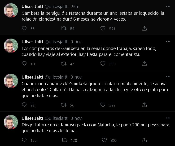 Ulises Jaitt destrozó a Diego Latorre en Twitter.